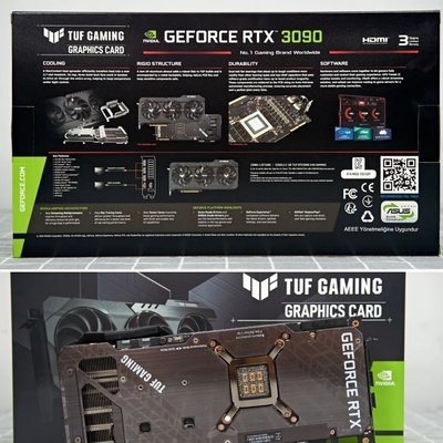 Explotación minera negra Rig Tarjeta grafica ASUS TUF GeForce RTX 3090 de 24GB ETH