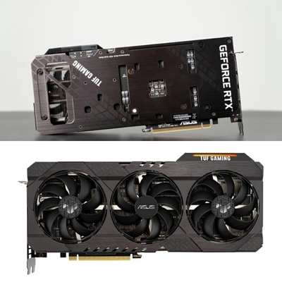negro de 290W ASUS TUF GeForce RTX 3060TI OC 8GB 8pin 1665-1695MHz