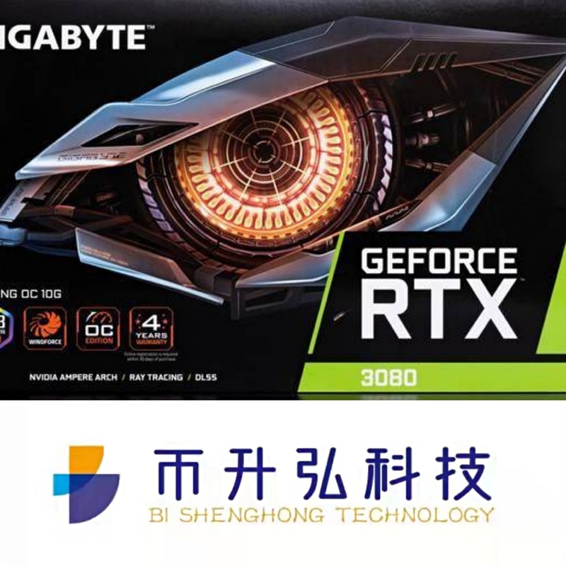 8704 JUEGO OC 10GB del GIGABYTE GEFORCE RTX 3080 de Rig Tarjeta grafica 1800MHz de la explotación minera de CUDA